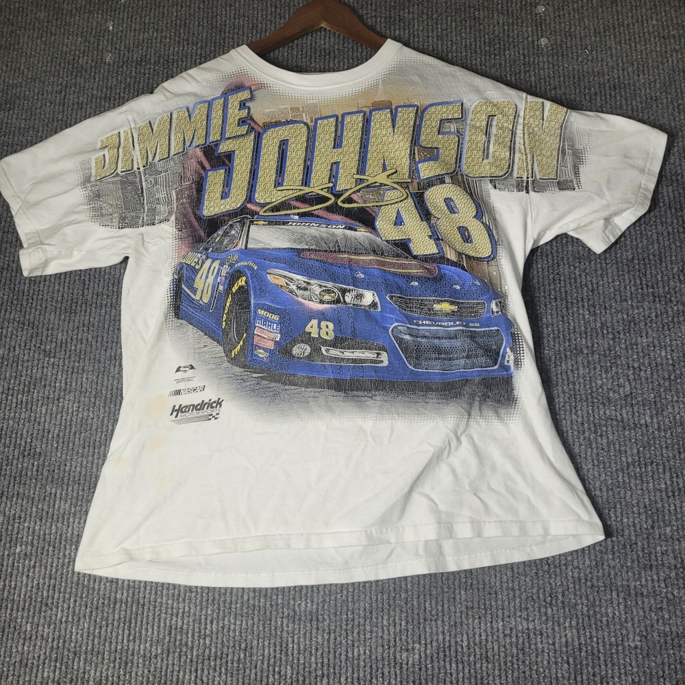 Nascar AOP Shirt Mens Extra Large Jimmie Johnson Dale Jr Hendricks Sz XL